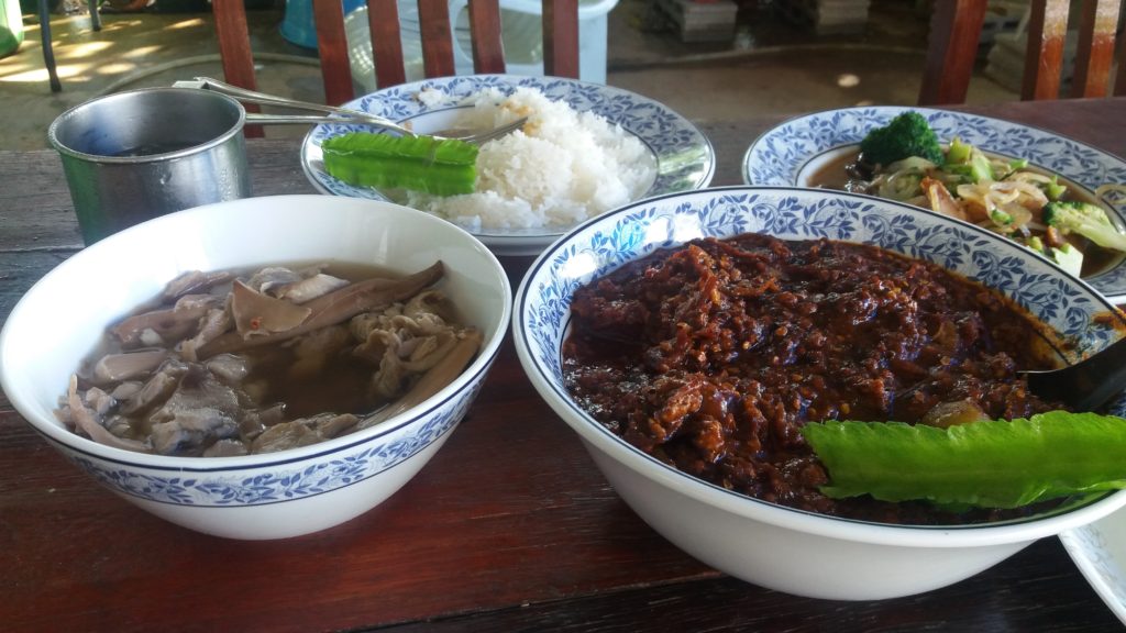 Thai country food Kanchanaburi
